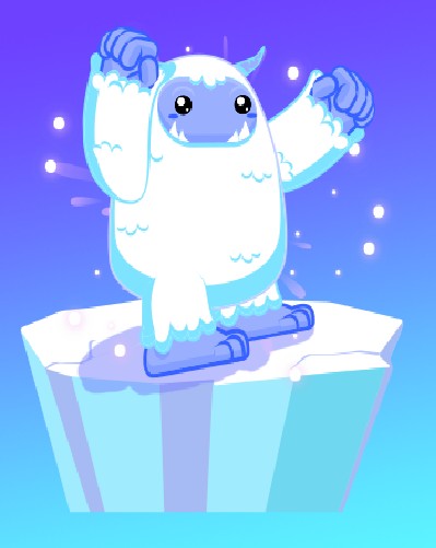 Help the Yeti to cross the ice. Each level pays off, but beware that the ice may slip away from under your feet.